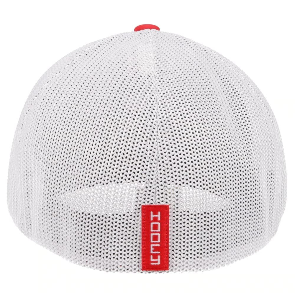 
                  
                    White mesh cap with red logo on a white background
                  
                
