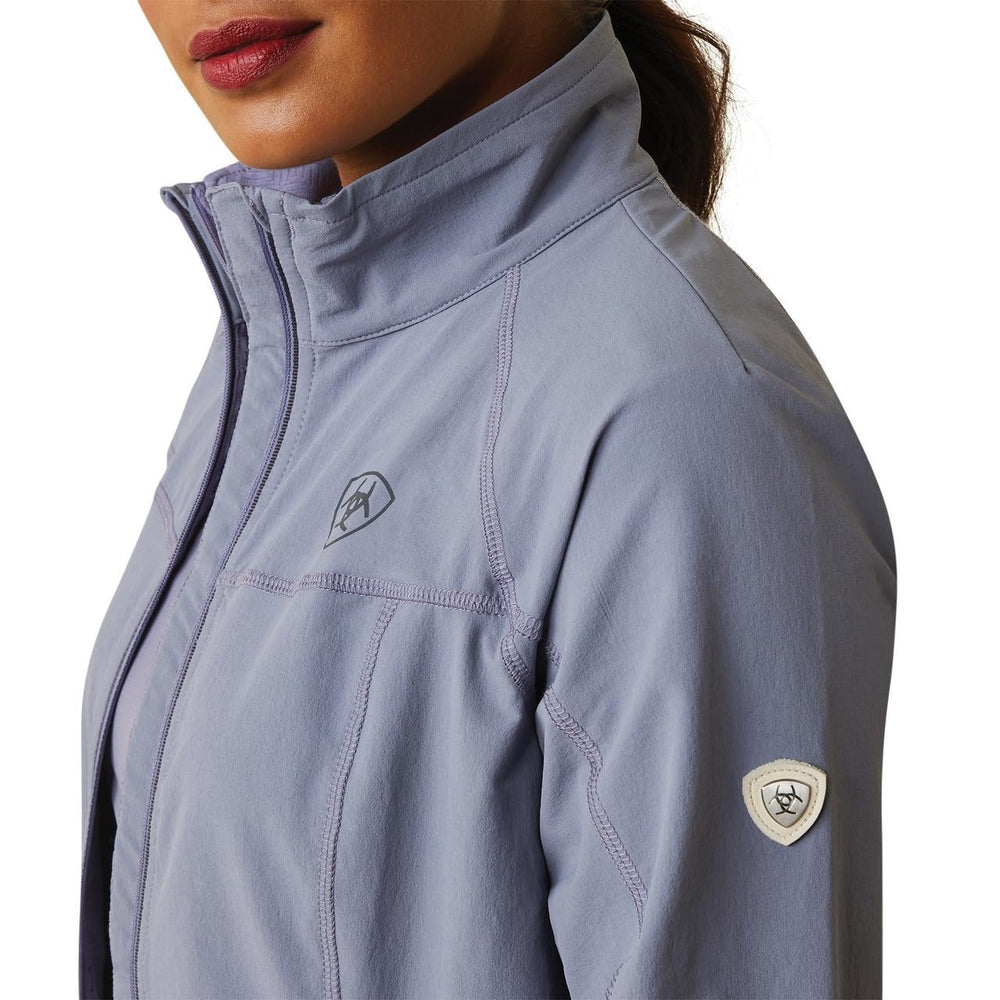 
                  
                    Close-up of Ariat Women's Agile Softshell Jacket, Dusky Granite
                  
                