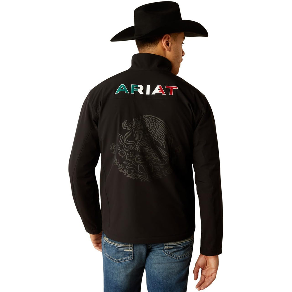 Back of Ariat Men's Pioneer StretchShell Mexico Jacket