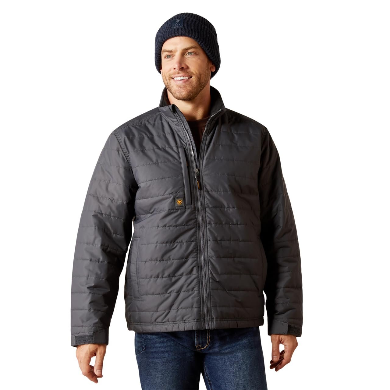 Ariat Men's Rebar Cordura Ripstop Lightweight Insulated Jacket in Rebar Grey