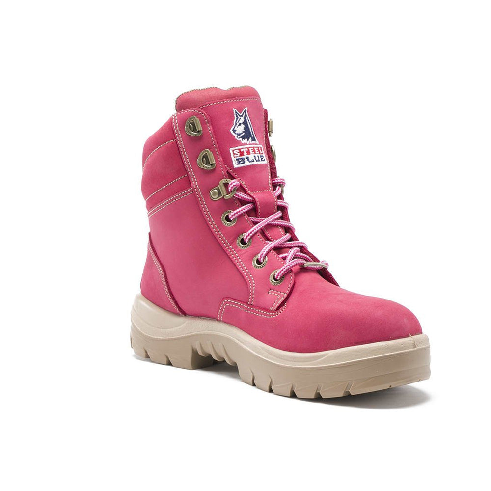 Steel Blue Southern Cross Ladies Safety Boot in Pink