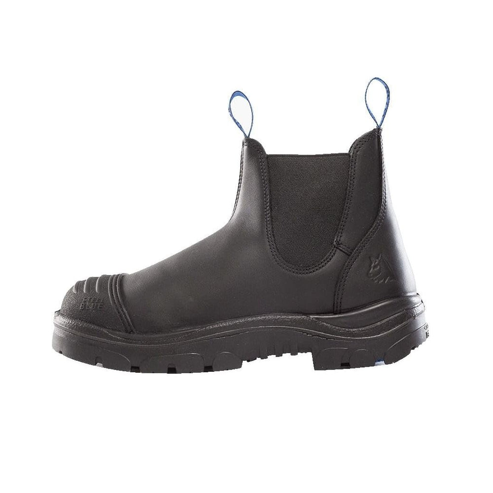 
                  
                    Side of Steel Blue Hobart: Scuff Cap Work Boot in Black
                  
                