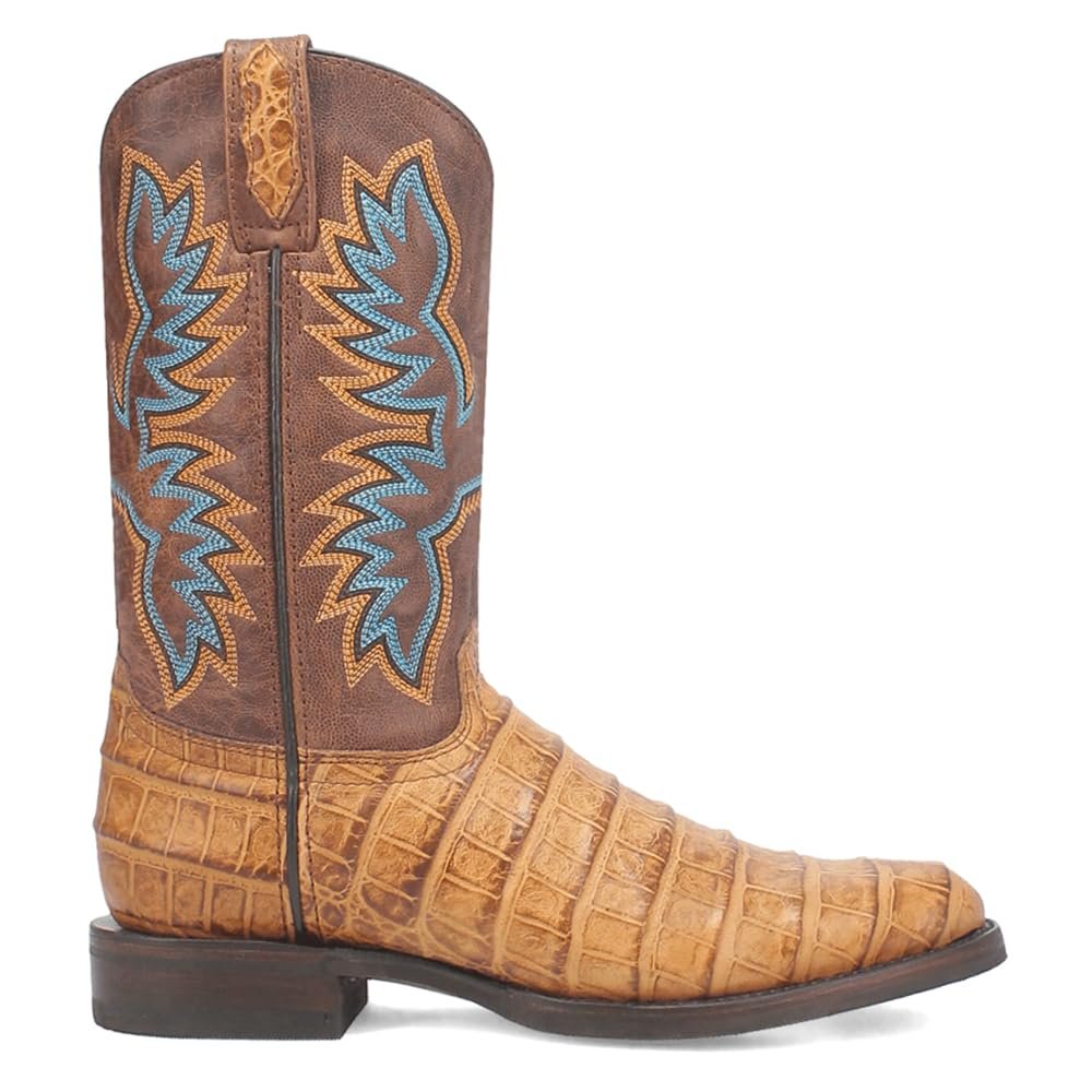 Side of Dingo Men's Trail Boss Western Boot, Tan, 9.5