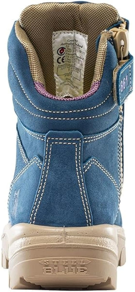 
                  
                    Back of Steel Blue Southern Cross Ladies Safety Boot in Blue
                  
                