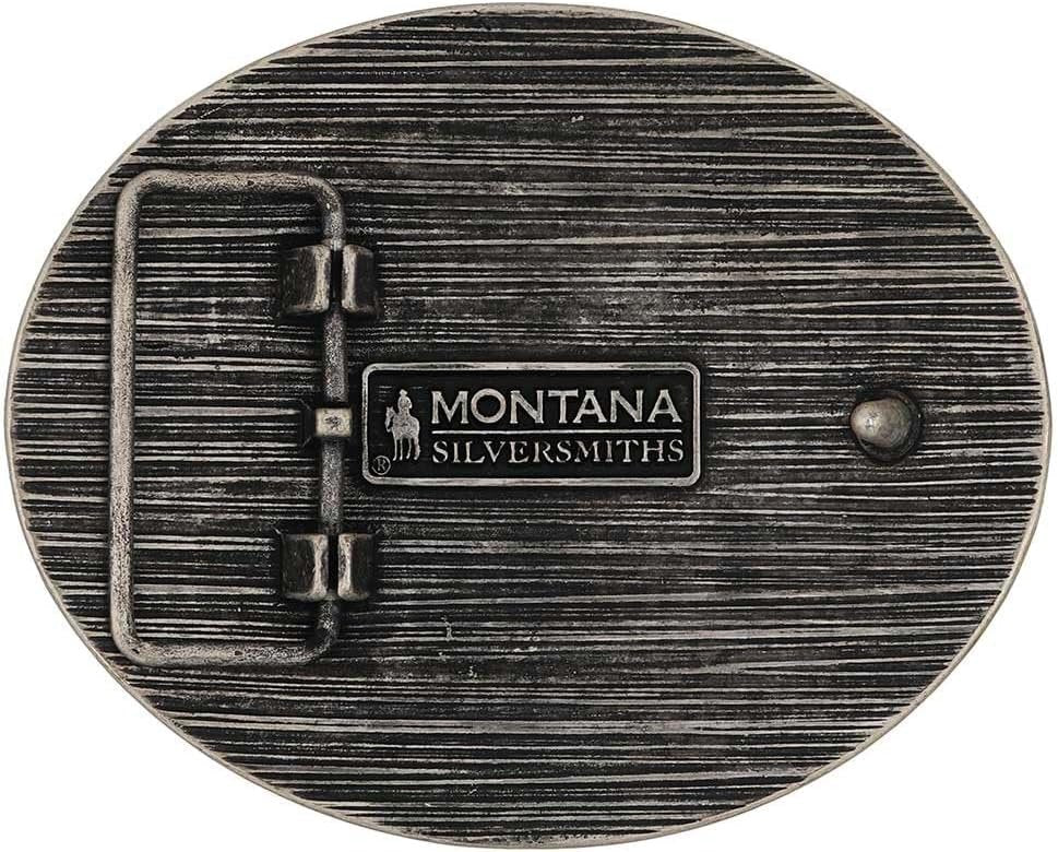 Back of Montana Silversmiths Men's Soar High Attitude Belt Buckle