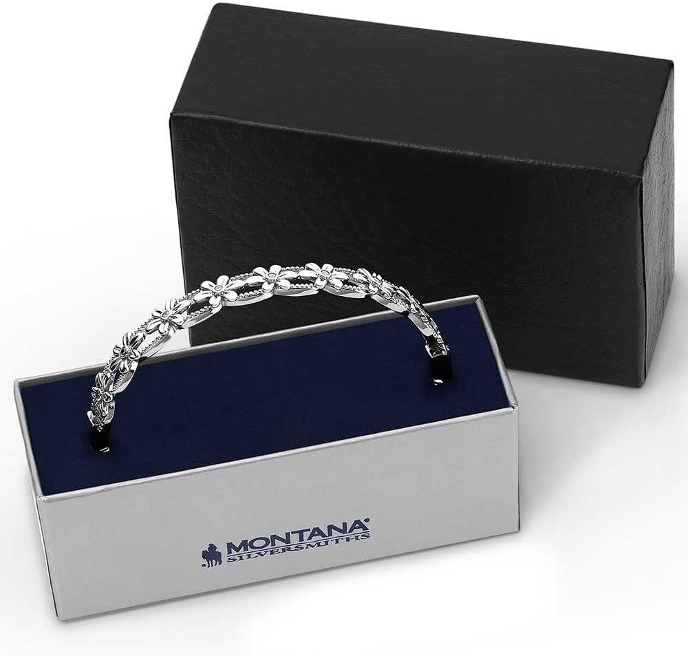 Montana Silversmiths Women's Crazy Daisies Bracelet in Gift Box