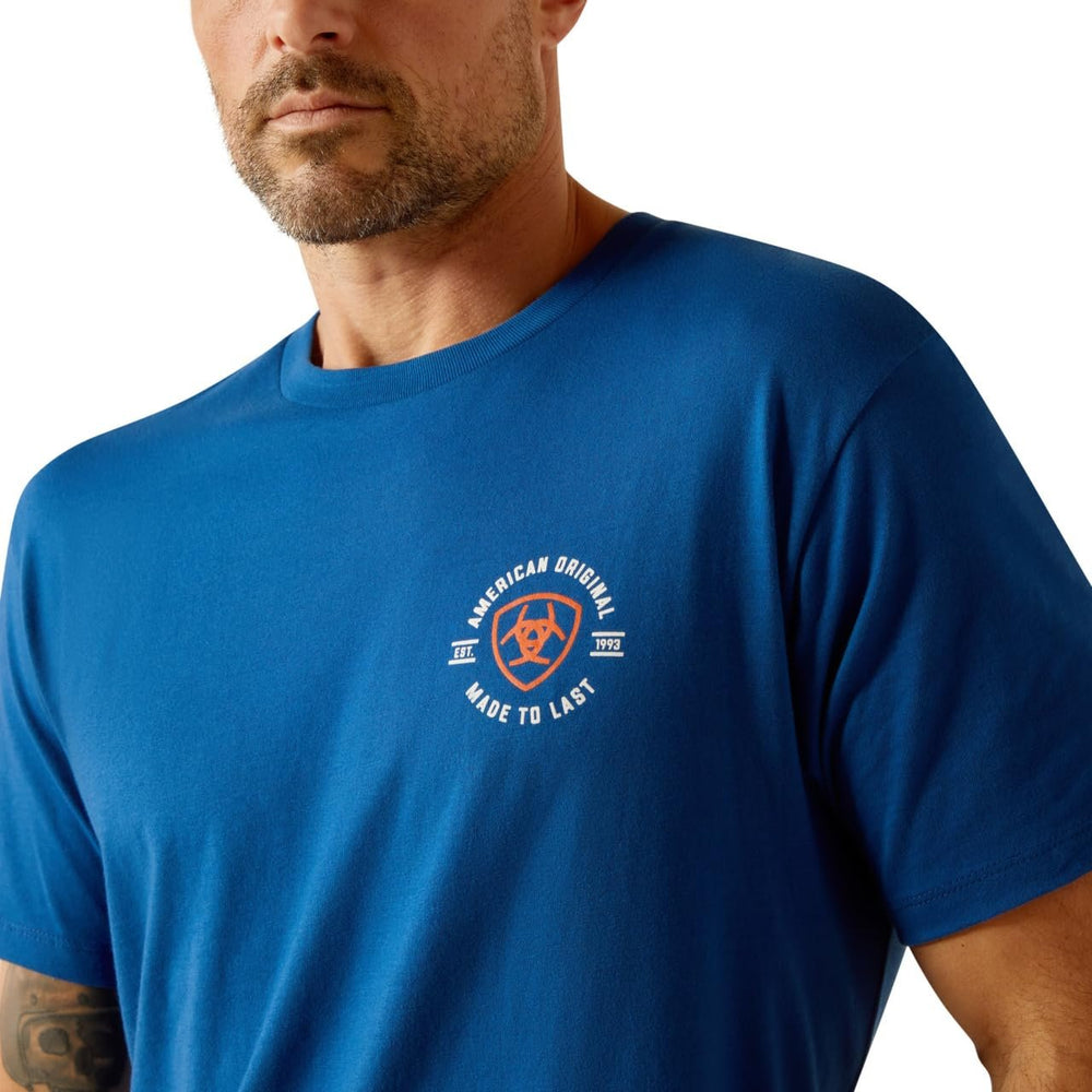 
                  
                    Logo on Ariat Men's MTL Circle Graphic T-Shirt
                  
                