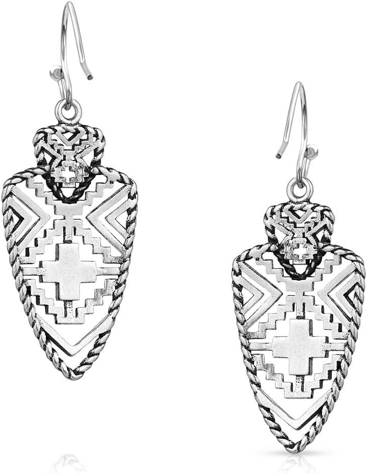 
                  
                    Back of Montana Silversmiths Women's Patterns of the Southwest Earrings
                  
                