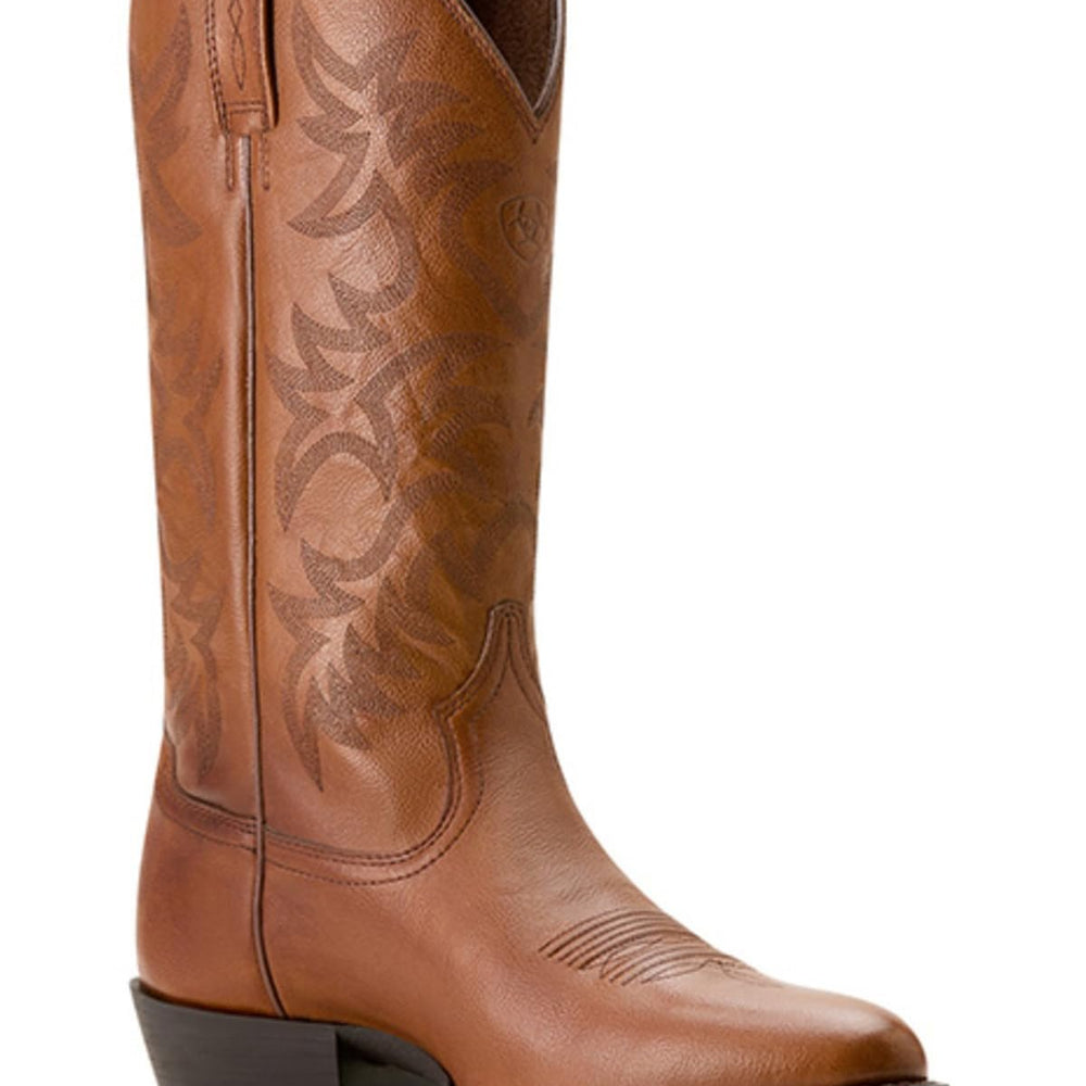 Ariat Men's Heritage R Toe Western Boot in Cognac