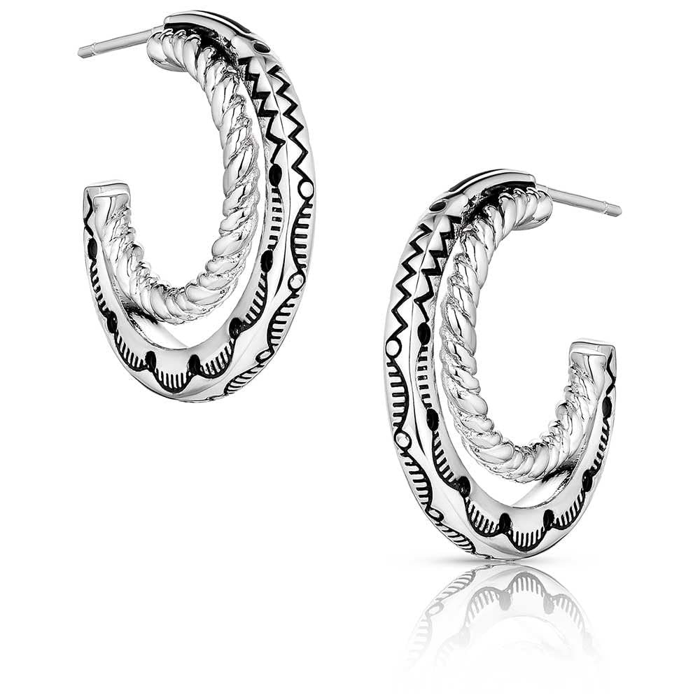 Montana Silversmiths Enchanted Soul Hoop Earrings