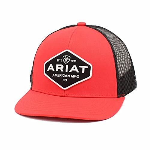 Ariat Men's Red Adjustable Snapback Mesh Back