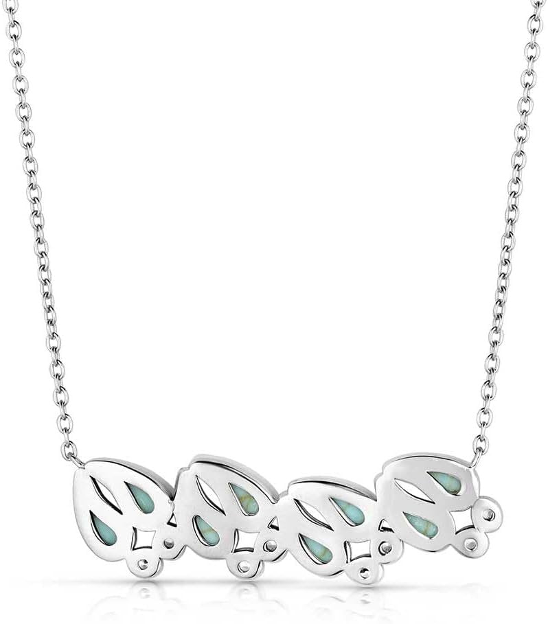 Back of Montana Silversmiths Kristy Titus Tracker's Trail Turquoise Necklace
