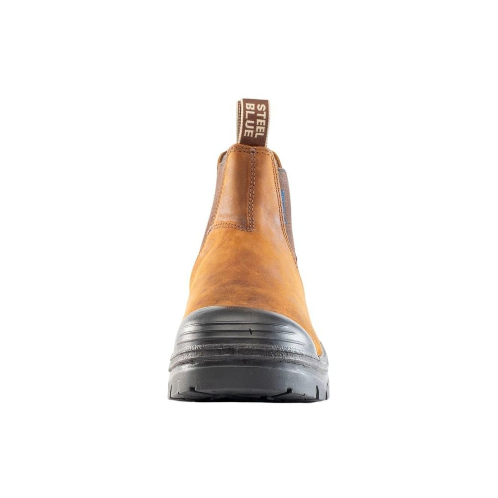 
                  
                    Front of Steel Blue Hobart PR Met: Bump Work Boot in Brown
                  
                