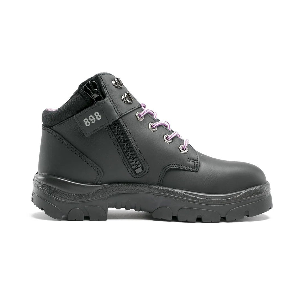 
                  
                    Side of Steel Blue Parkes Zip Ladies Work Boot in Black
                  
                