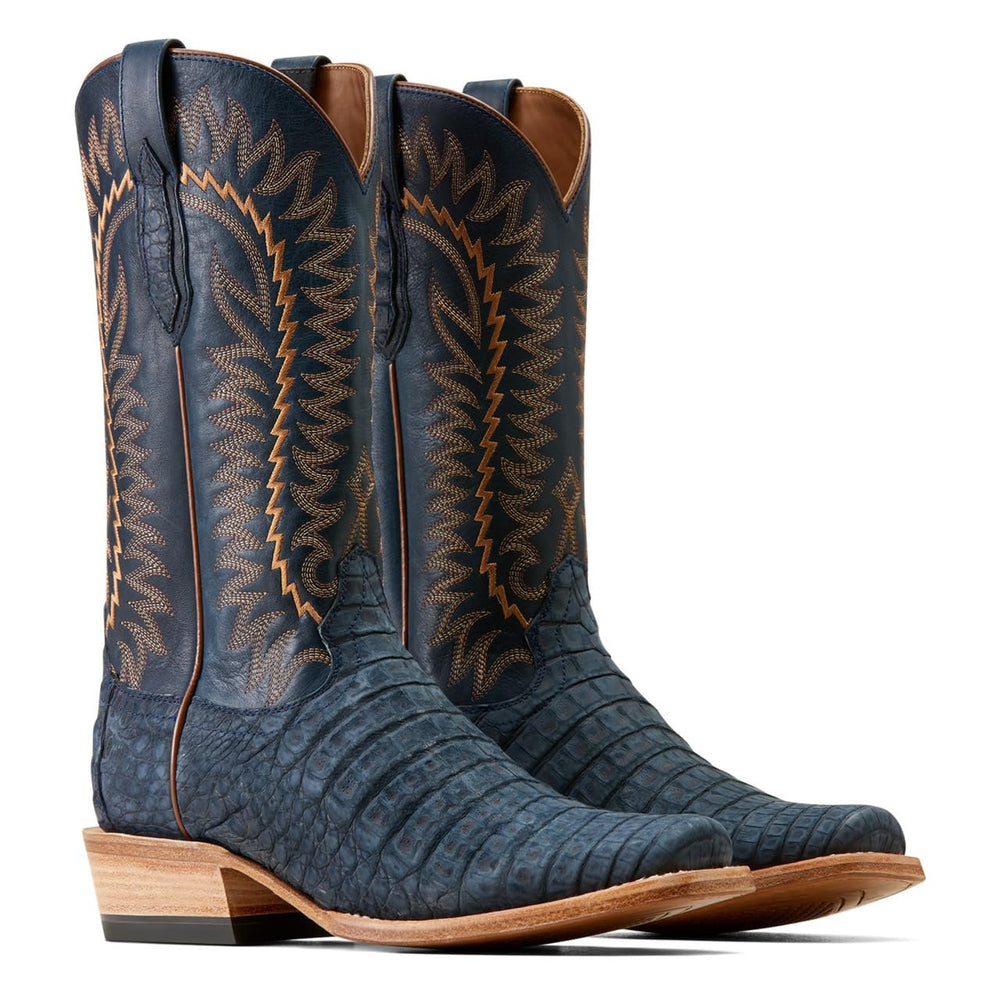 
                  
                    Ariat Men's Futurity Finalist Western Boot, Navy Sueded Caiman
                  
                
