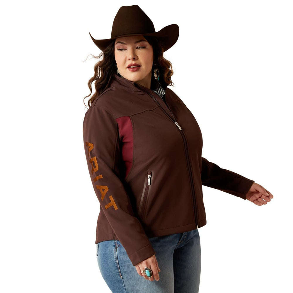 
                  
                    Ariat Women's New Team Softshell Jacket in Chocolate Plum/Tawny Port
                  
                