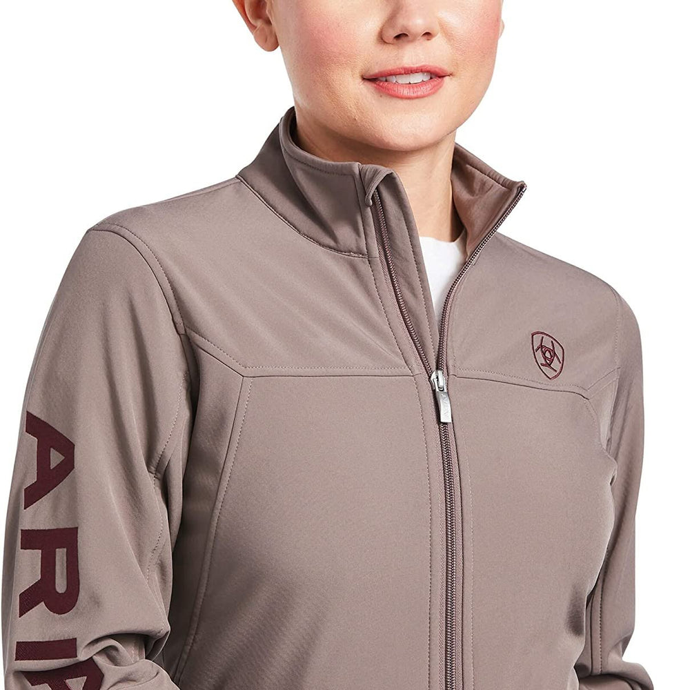 
                  
                    Front of Ariat Women's New Team Softshell Jacket in Iron
                  
                