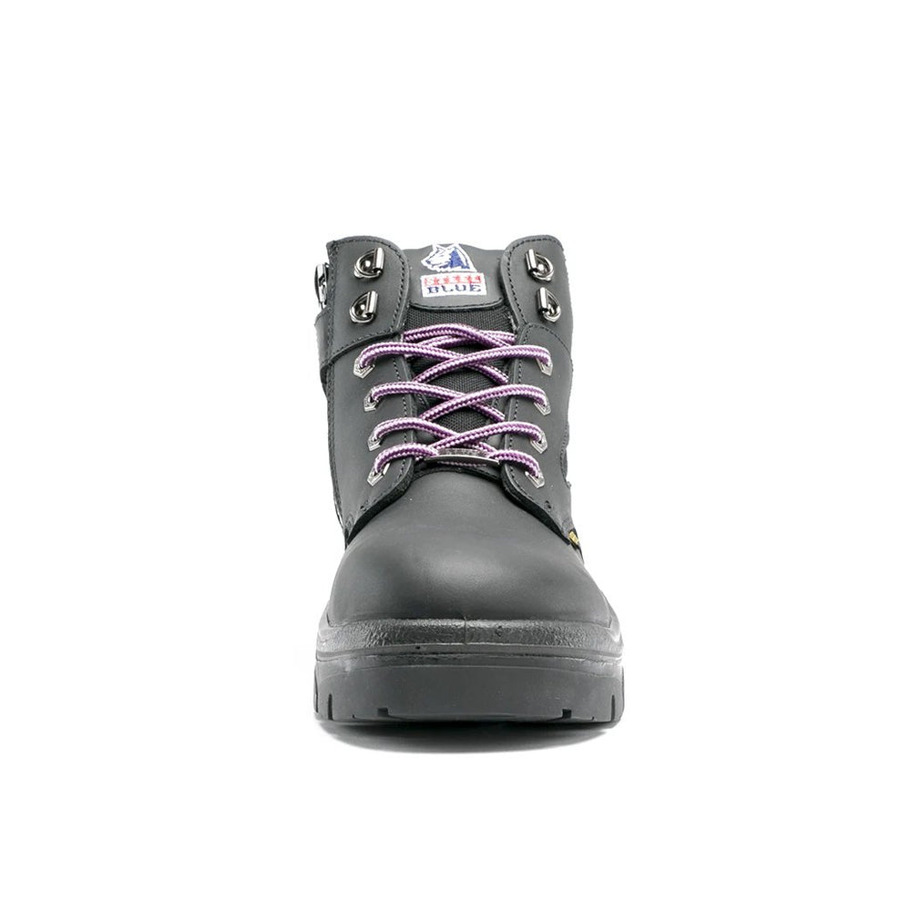 
                  
                    Front of Steel Blue Parkes Zip Ladies Work Boot in Black
                  
                