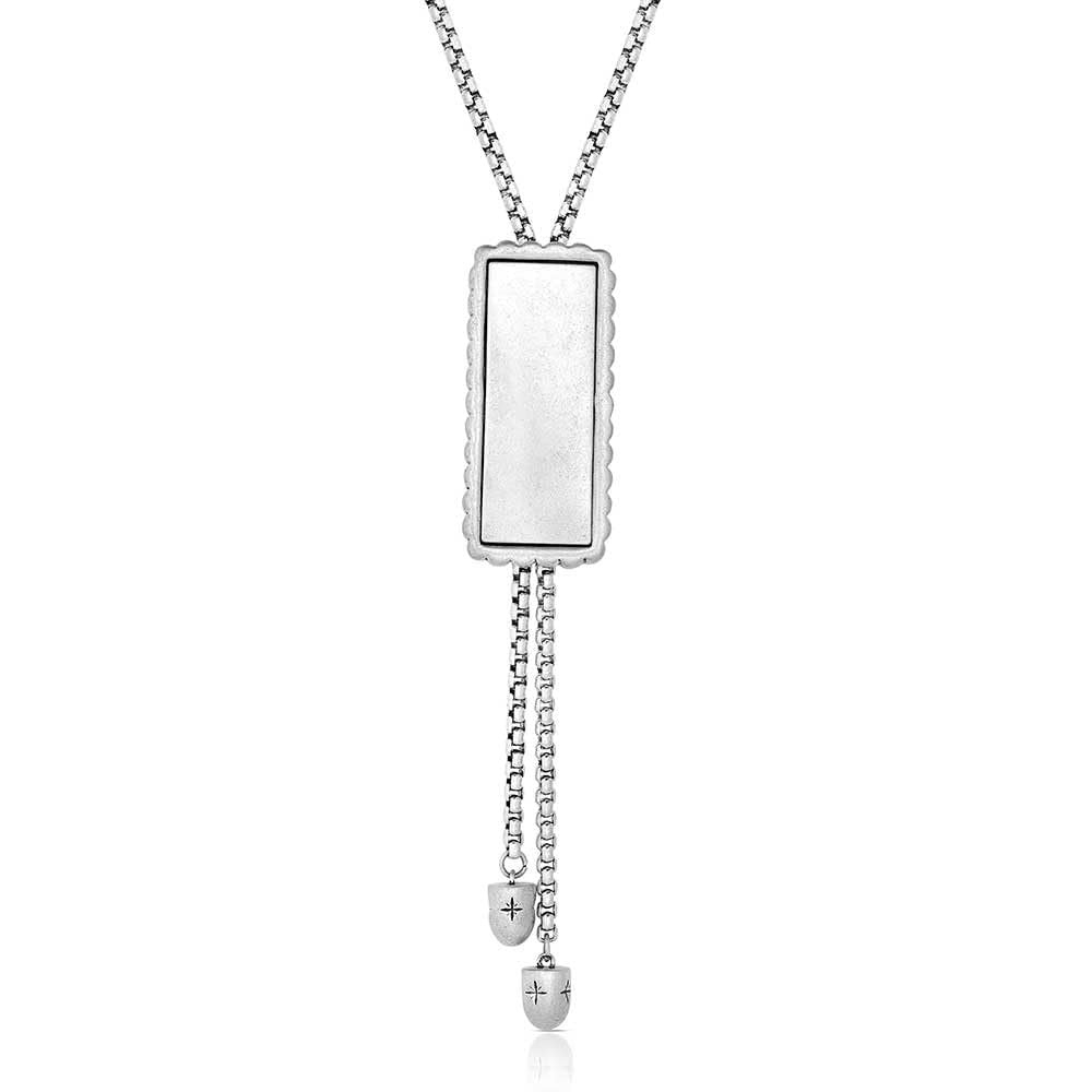 Back of Montana Silversmiths Women's Double Essence Bolo Necklace
