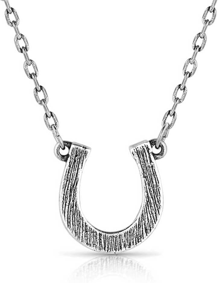 Back of Montana Silversmiths Horseshoe Pendant Necklace
