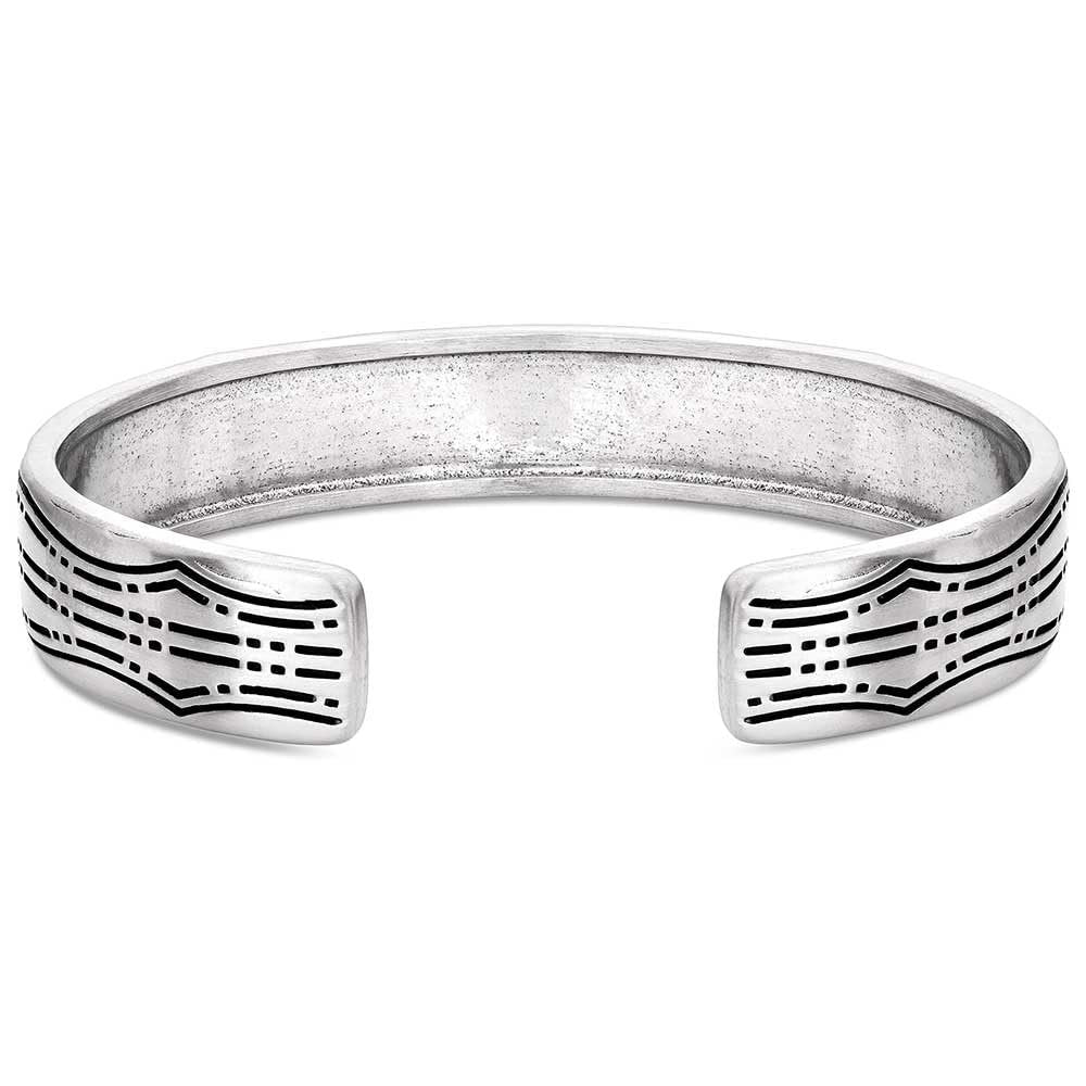 Back of Montana Silversmiths Prairie's Call Cuff Bracelet
