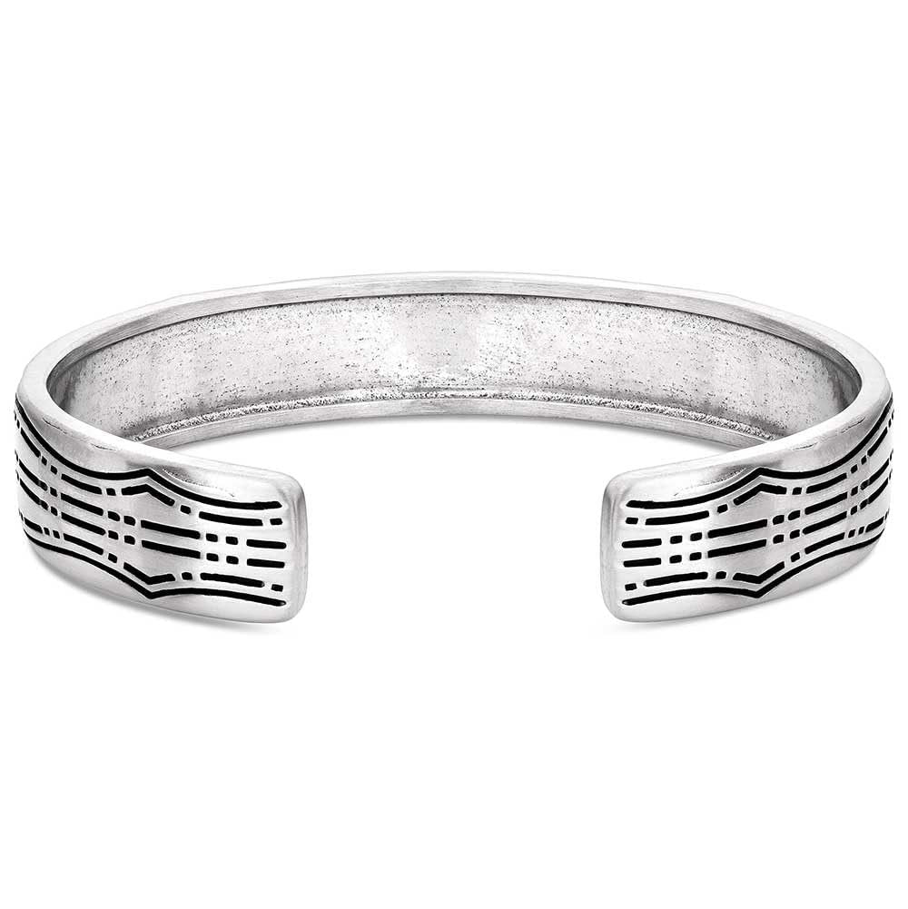 Back of Montana Silversmiths Prairie's Call Cuff Bracelet