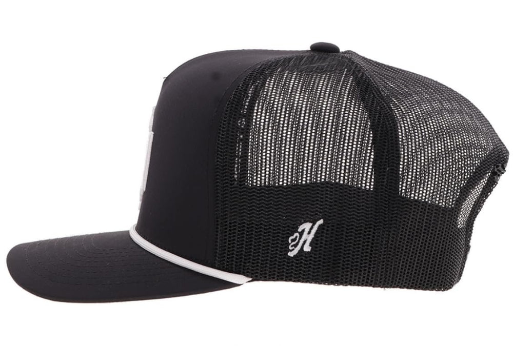 
                  
                    Side of black HOOEY Shad Mayfield 5-Panel Trucker Hat
                  
                