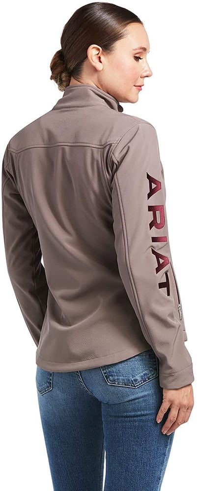 
                  
                    Back of Ariat Women's New Team Softshell Jacket in Iron
                  
                