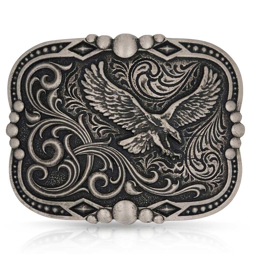 Montana Silversmiths Soaring Freedom Western Belt Buckle with Eagle