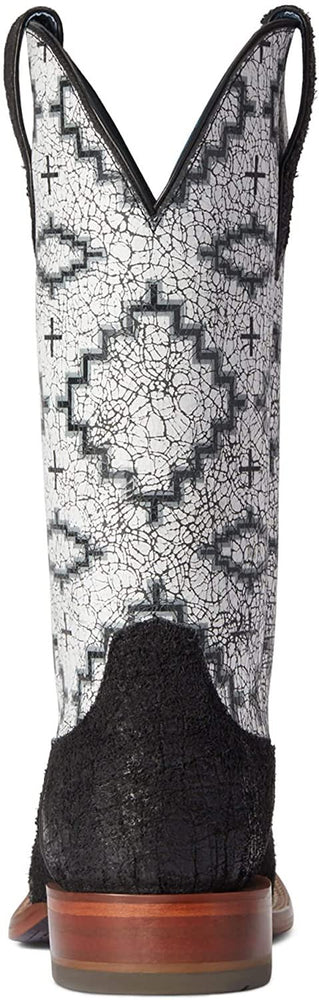 
                  
                    Back of Ariat Men's Circuit Proud Western Boot in Black Hippo Print/Kiva Steps
                  
                