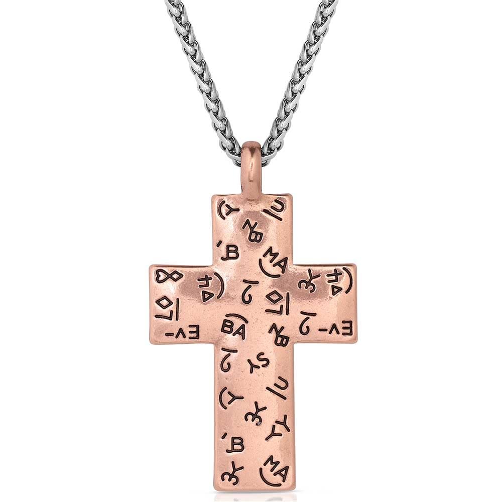 Back of Montana Silversmiths Men's Faithful Destiny Necklace