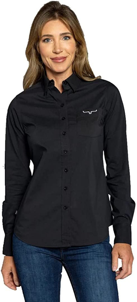 Kimes Ranch Ladies KR Team Shirt in Black