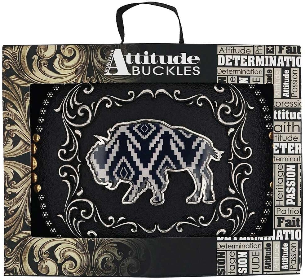 
                  
                    Montana Silversmiths Men's Midnight Buffalo Attitude Buckle in Attitude Packaging
                  
                