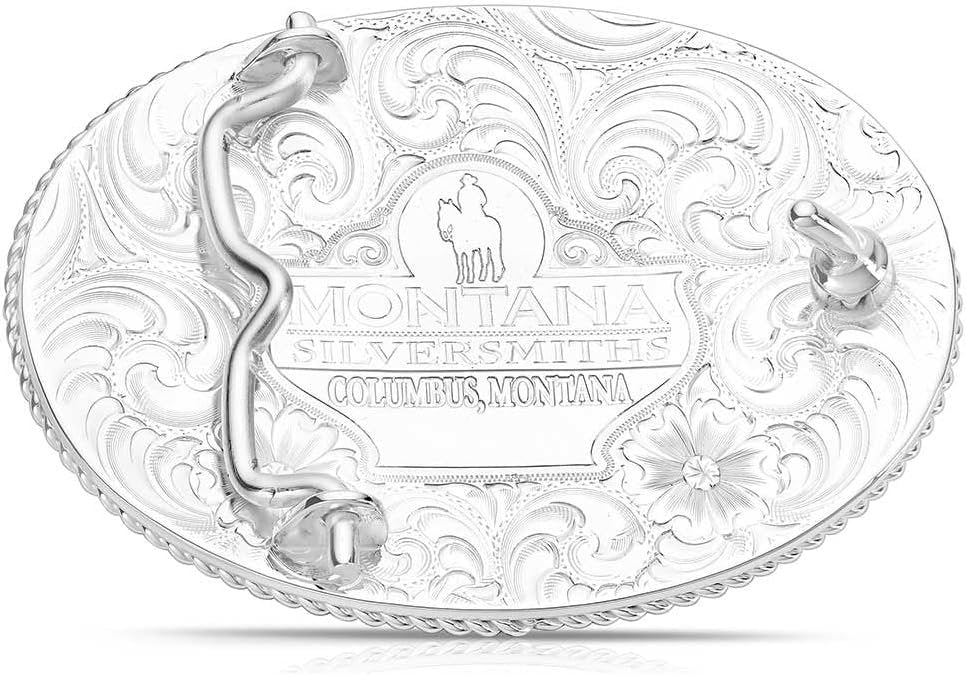 Back of Montana Silversmiths Wings of Strength Belt Buckle