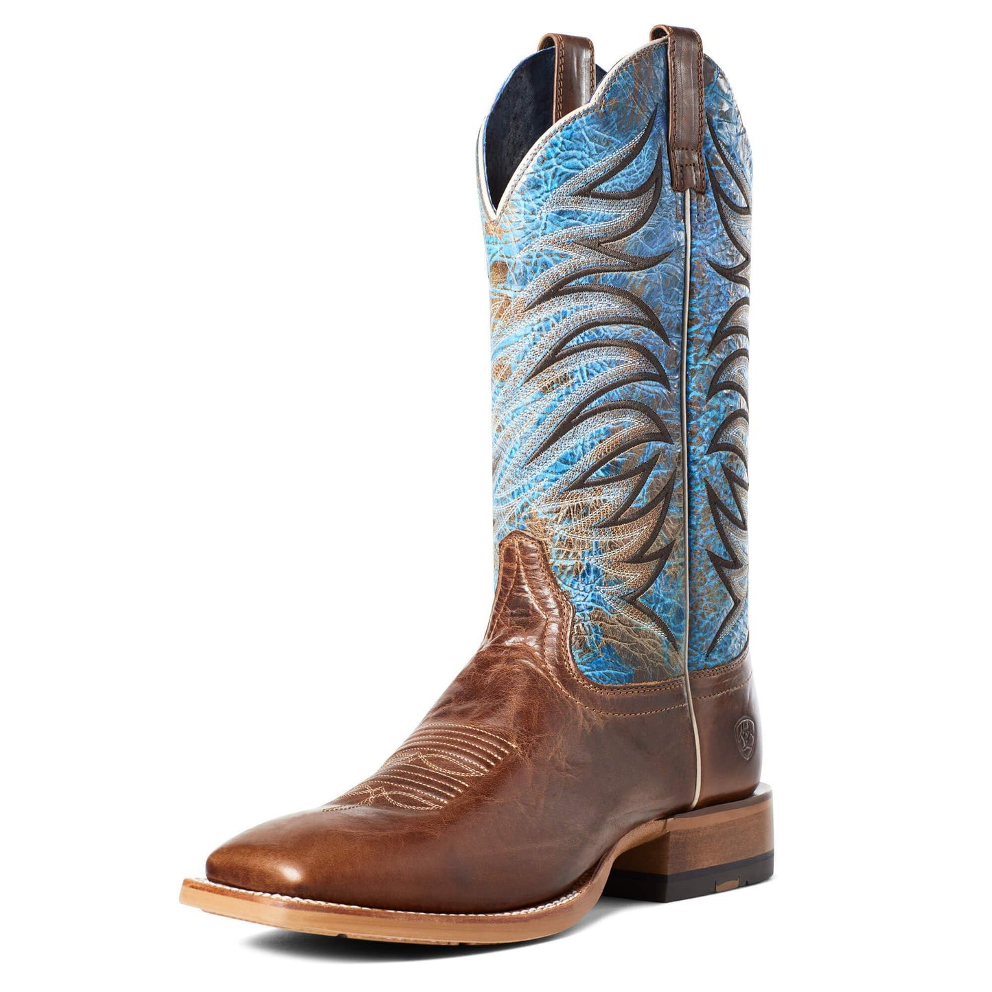 Ariat Men's Firecatcher Well Brown & Blue Lake Leather Boots 10035952
