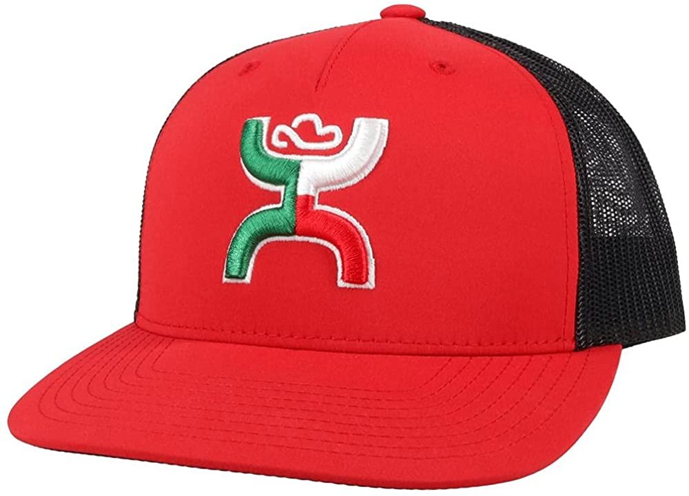 HOOEY Red Boquillas Adjustable Snapback Mesh Back Trucker Hat