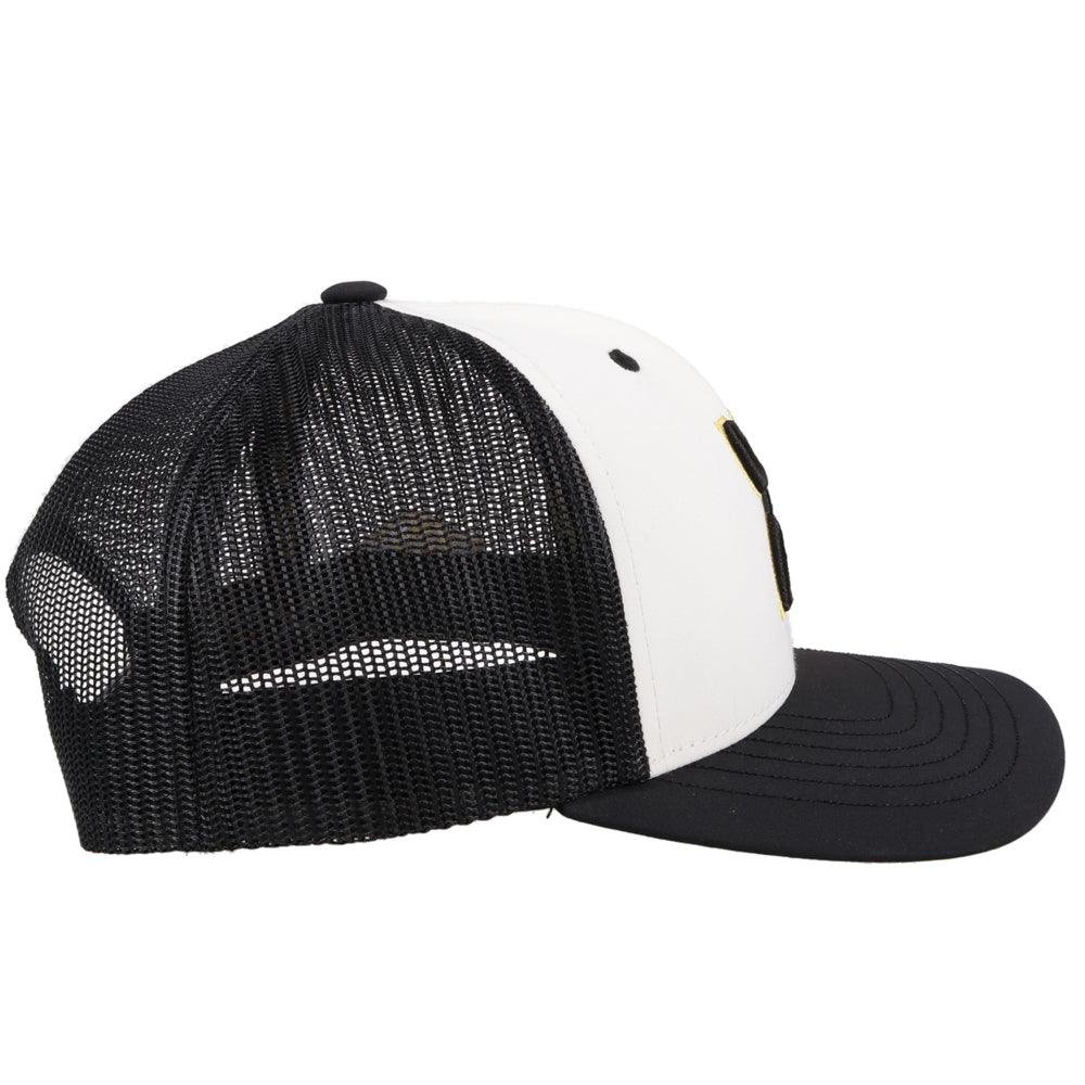 
                  
                    Right side of Hooey University of Colorado Snapback Hat, White/Black
                  
                