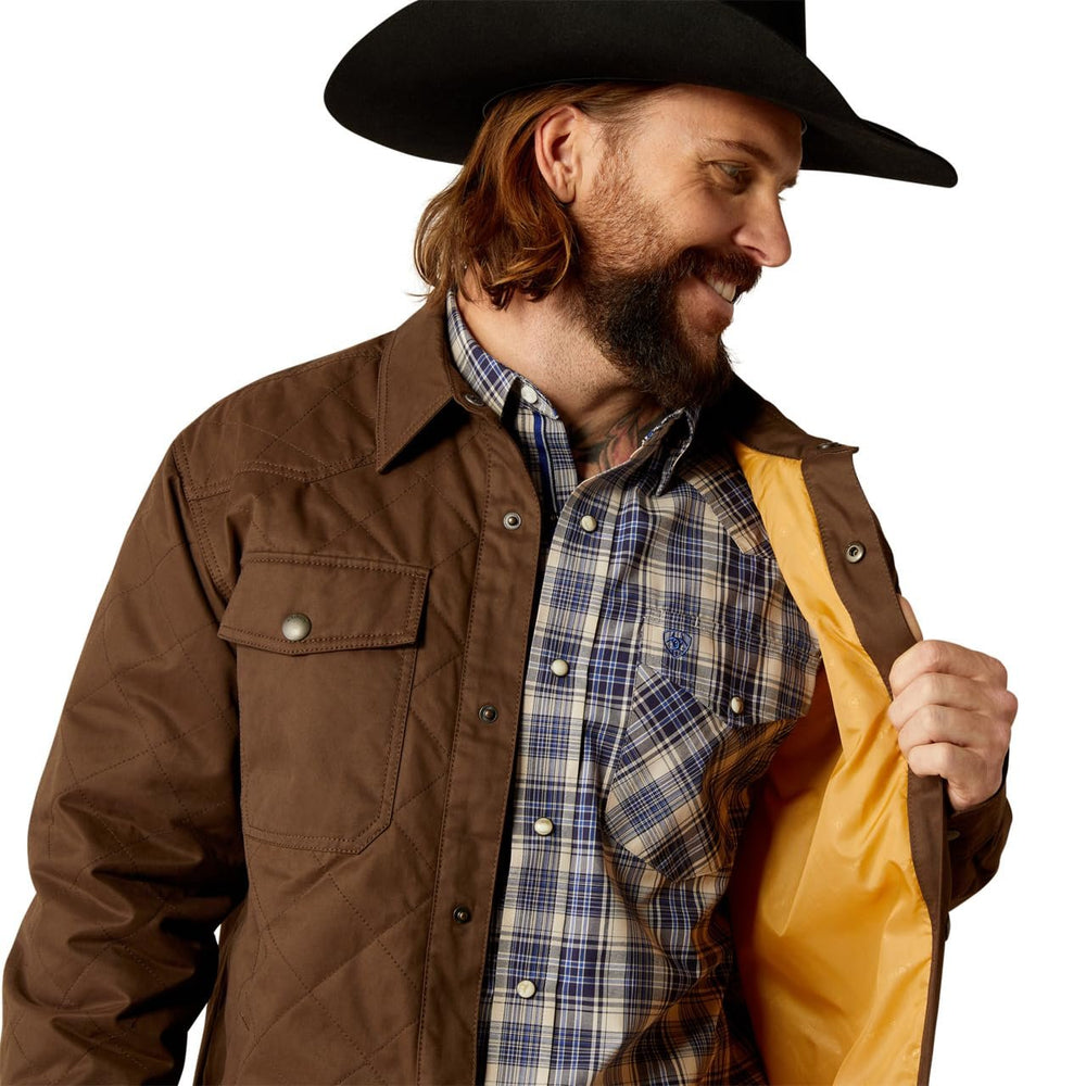 
                  
                    Lining of Ariat Men's Grizzly Shirt Jacket in Demitasse
                  
                