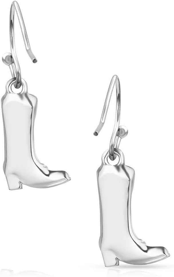 
                  
                    Back of Montana Silversmiths Women's Sculpted Cowboy Boot Earrings
                  
                