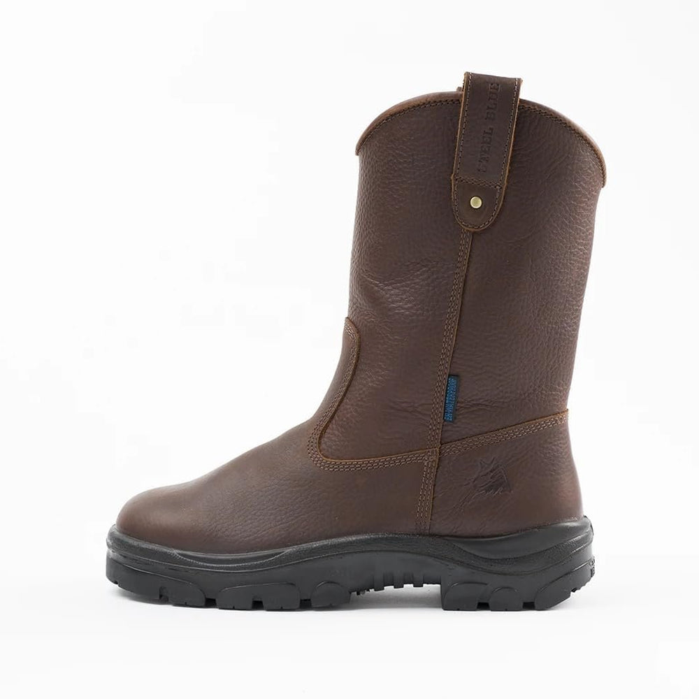 
                  
                    Side of Steel Blue Heeler Soft Toe Work Boot
                  
                