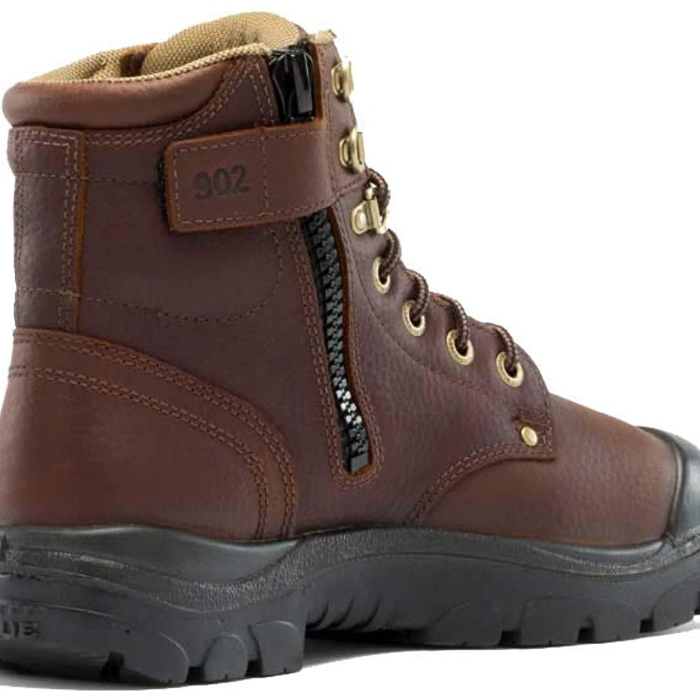 
                  
                    Side of Steel Blue Argyle Zip: Met / PR Midsole / Bump Cap Work Boot in Oak
                  
                