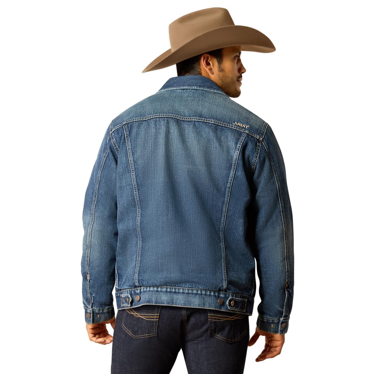 Back of Ariat Men's Blanket Lined Trucker Jacket