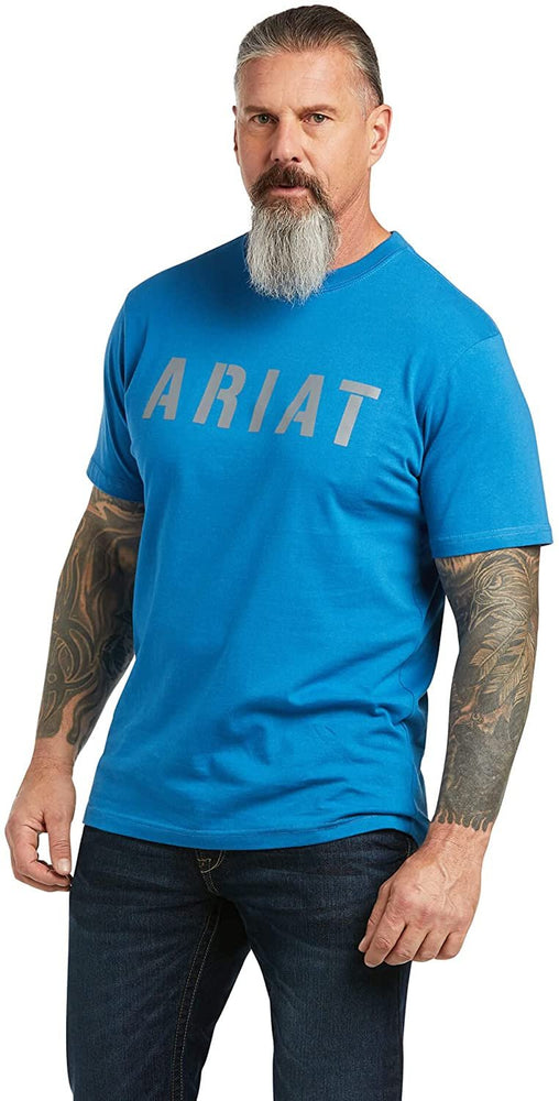 
                  
                    Ariat Men's Rebar Cotton Strong Block T-Shirt in Deep Water
                  
                