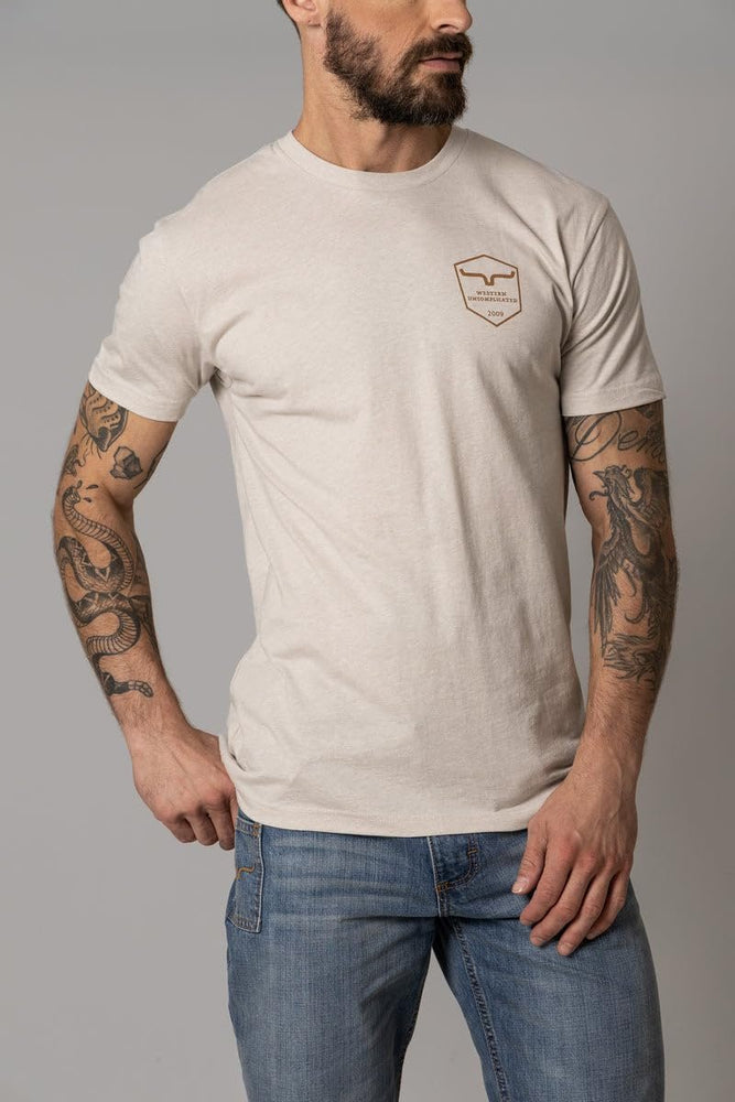 
                  
                    Kimes Ranch Men's Shielded Trucker T-Shirt, Sand
                  
                
