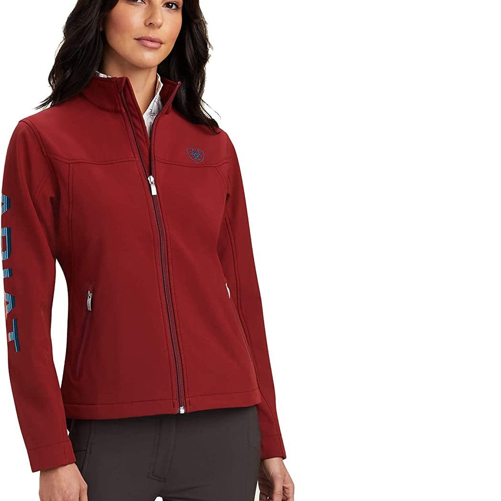 
                  
                    Ariat Women's New Team Softshell Jacket in Rouge Red/Celestial Serape
                  
                