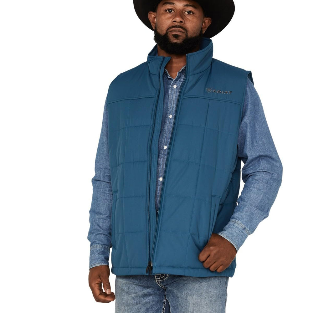 Ariat Men's Crius Insulated Vest in Majolica Blue