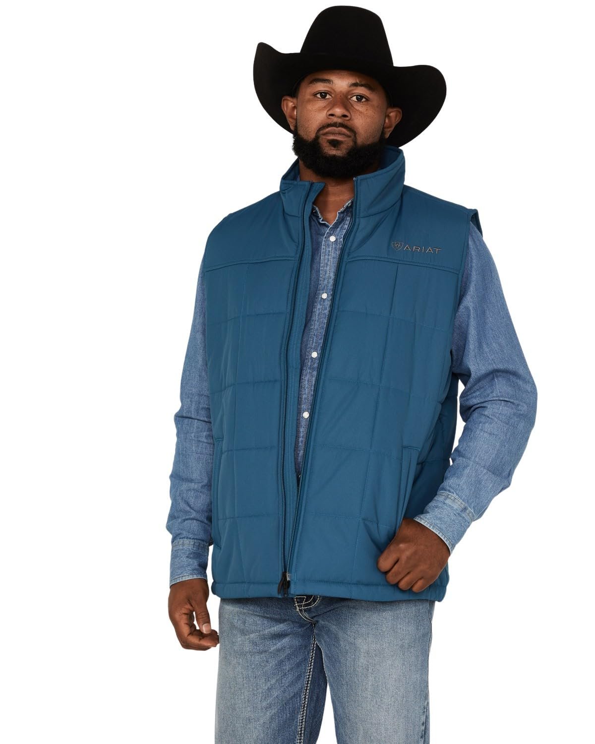 Ariat Men's Crius Insulated Vest in Majolica Blue