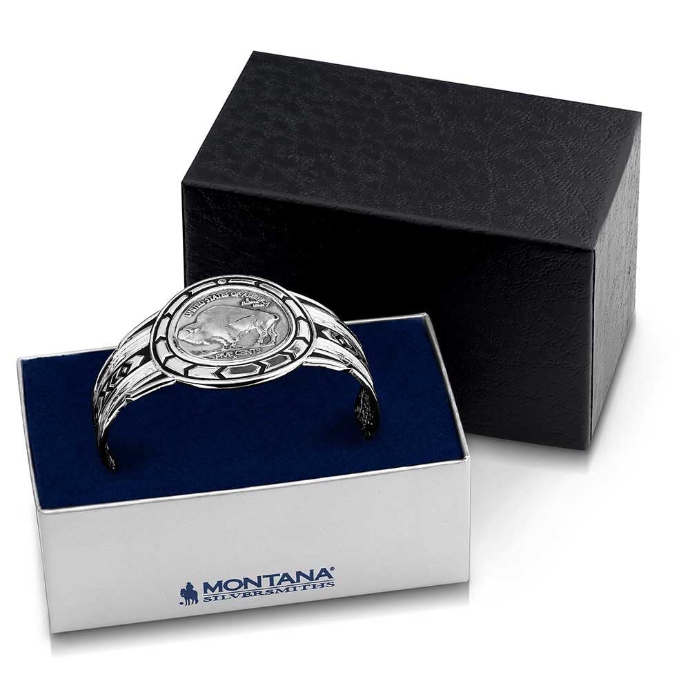 
                  
                    Montana Silversmiths Buffalo Plains Cuff Bracelet in Padded Box
                  
                