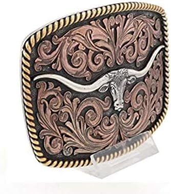 
                  
                    Montana Silversmiths Longhorn Attitude Western Belt Buckle, Braided Edge
                  
                