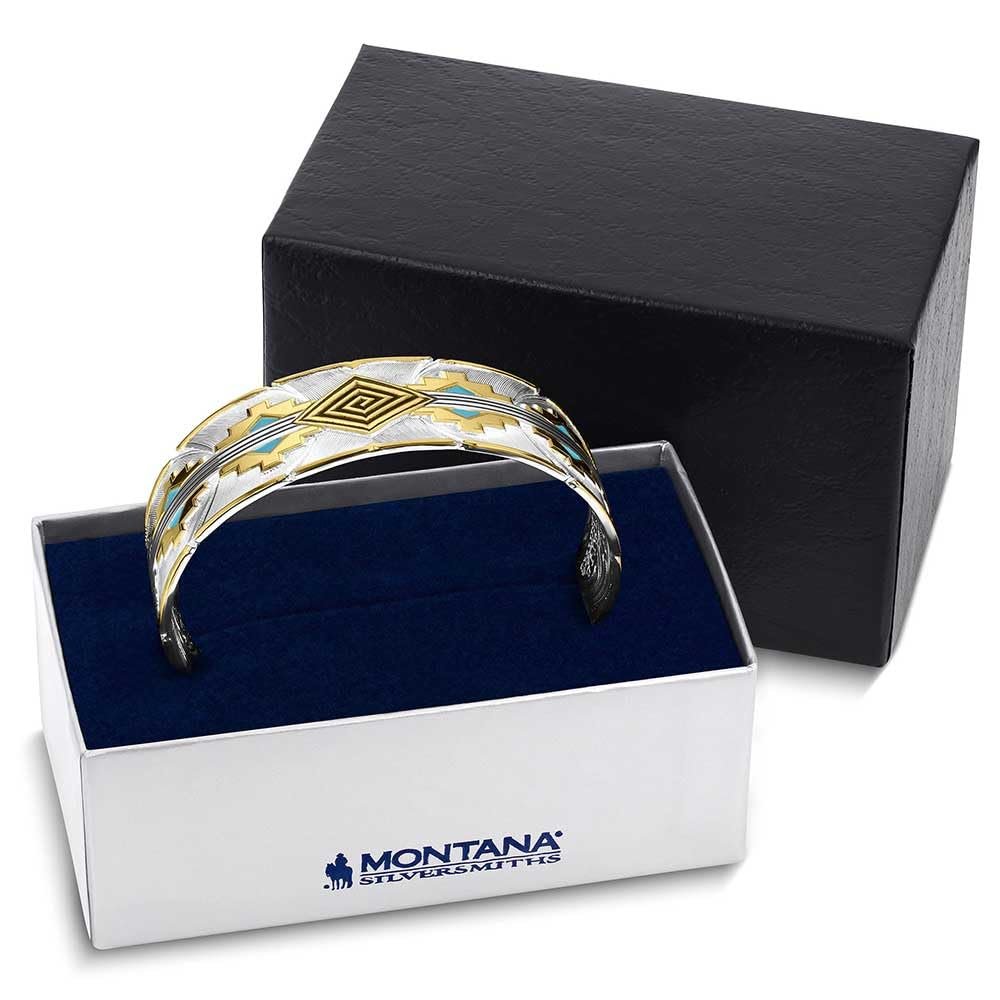
                  
                    Painted Sky Cuff Bracelet in gift box
                  
                